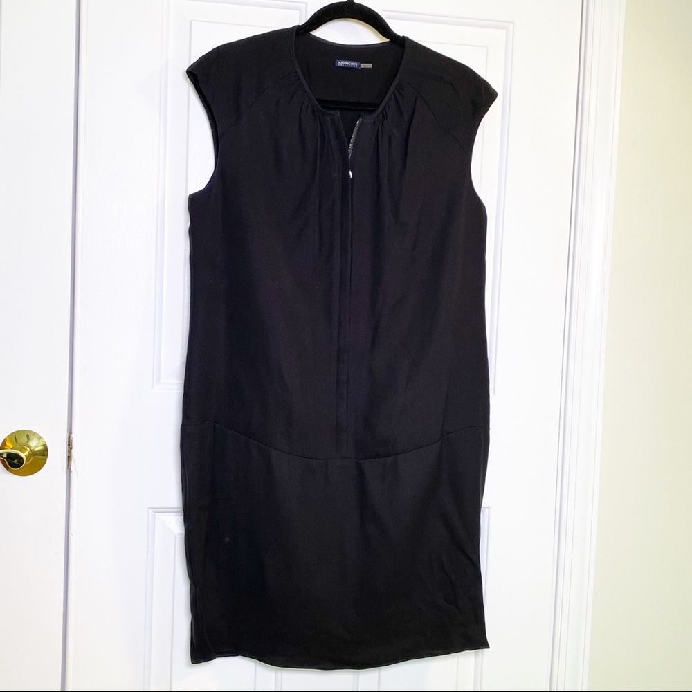 Magaschoni Silk Zip Front Dress
